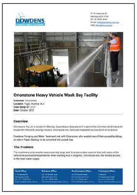 CS-27 - Orionstone Heavy Vehicle Wash Bay Facility