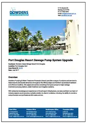 CS-03 - Port Douglas Resort Sewage Pump System Upgrade