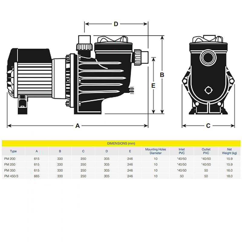 Davey PowerMaster® PM 250 Pool Pump