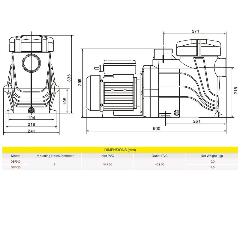 Davey StarFlo® DSF300 Pool Pump
