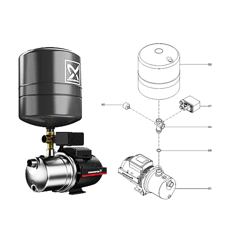 Grundfos Jet 3-48PT Pump