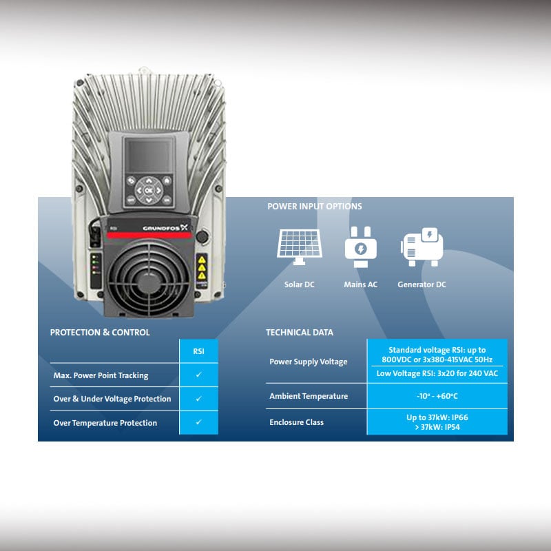 Grundfos RSI 3x380-440V 4kW Solar Inverter