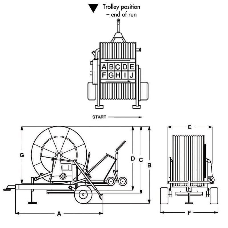 Marani ITS080B Hard Hose Irrigator Range