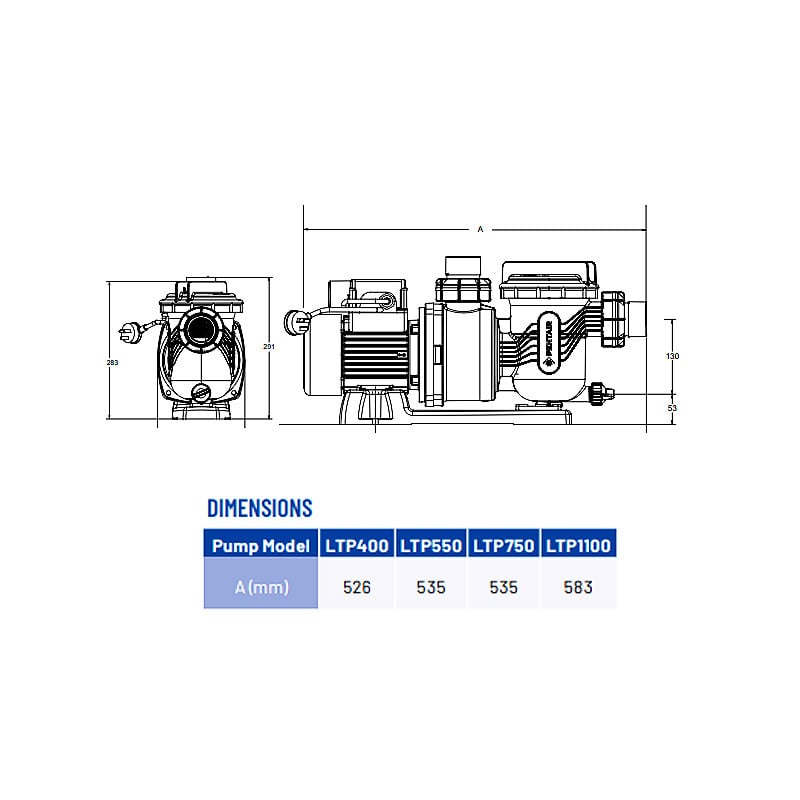 Pentair Onga Leisuretime LTP400 .5HP Pool Pump