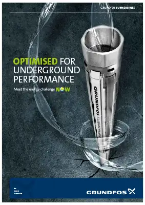 Grundfos Bore Pump Range