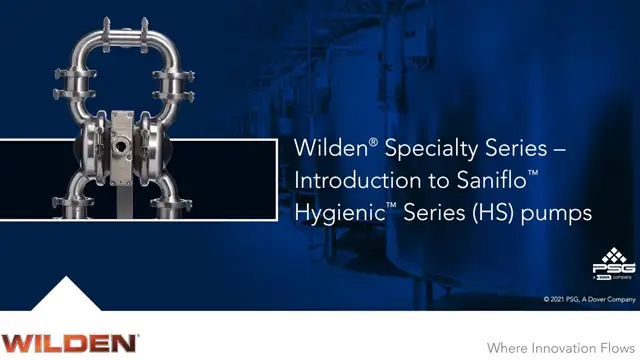 Wilden Saniflo™ Hygienic™ Series (HS) AODD Pumps