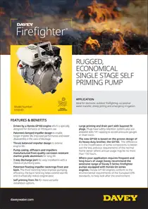 Davey 5150HD Firefighter Datasheet