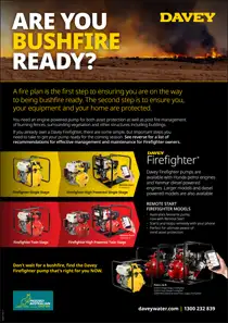 Davey Firefighter Are You Bush Fire Ready