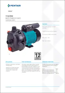 Onga HI-FLO 112-252 Water Transfer Pumps