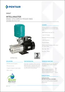 Onga Intellimaster Series Pressure Pumps