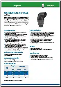 Bermad C15 Combination Air Release Valve