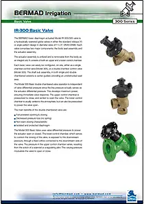 Bermad IR-300 Basic Valve Series