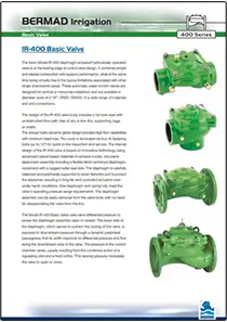 Bermad IR-400 Basic Valve Series