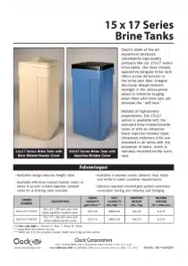 Clack 15x17 Brine Tanks