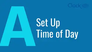 Clack Valve Set Up Time of Day