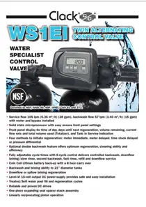 Clack WS1EI-TWIN Twin Alternating Control Valve