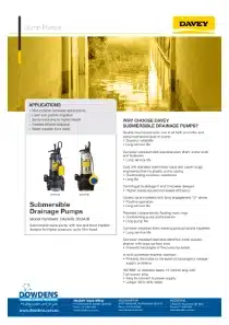 Davey D-AB Series Submersible Drainage Pumps