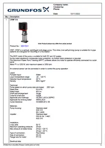 Grundfos CRNF 5-6 CRFlex Solar Surface Pump