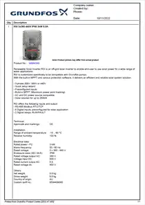 Grundfos RSI-3x380-440 Renewable Solar Inverter