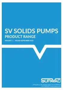 SupaVac SV Solids Pump Product Range