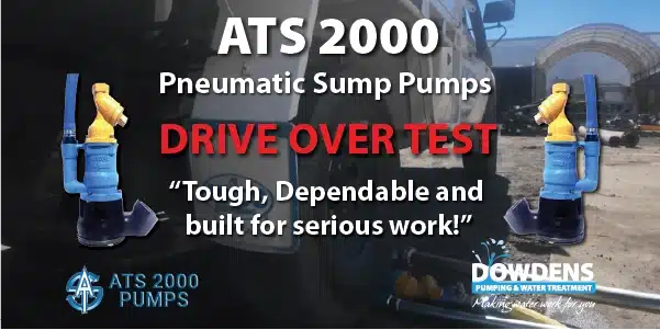 ATS 2000 Pneumatic Sump Pumps Run Over Test