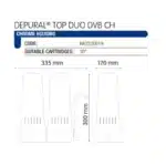 Atlas Filtri Depural Chrome Top Duo Housing with DVB Tap Kit – 2