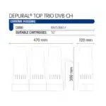 Atlas Filtri Depural Chrome Top Trio Housing with DVB Tap Kit – 2