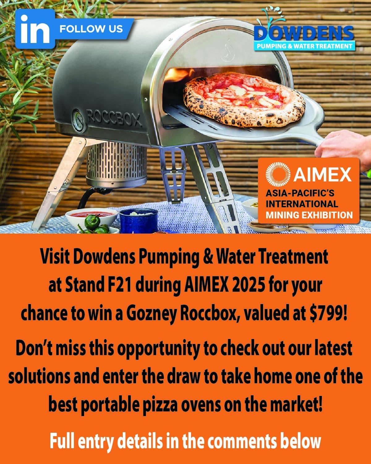 AIMEX 2025 Gozney Roccbox Giveaway Promotion