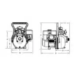 Onga B55BS Blazemaster Briggs & Stratton 5HP Petrol Single Stage Firefighting Pump – 4