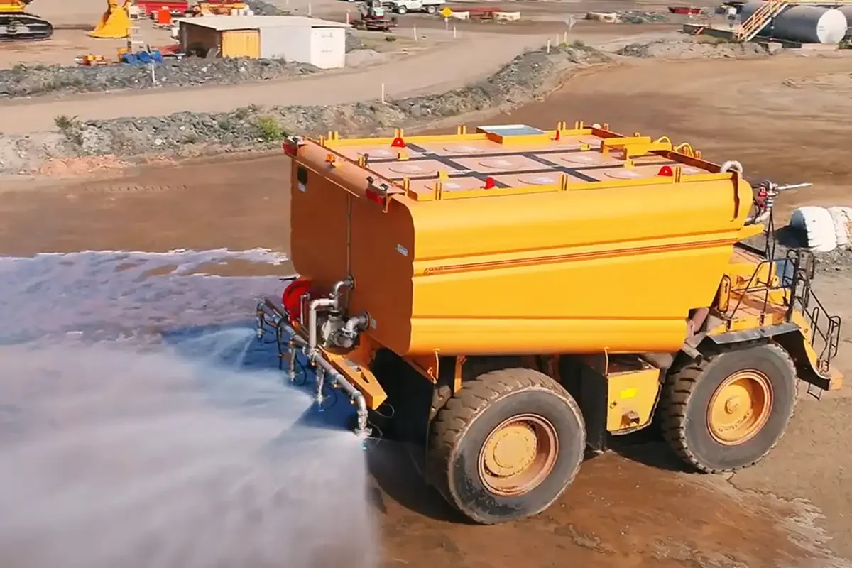 Testing Stalker Pump on Mine Site Water Truck