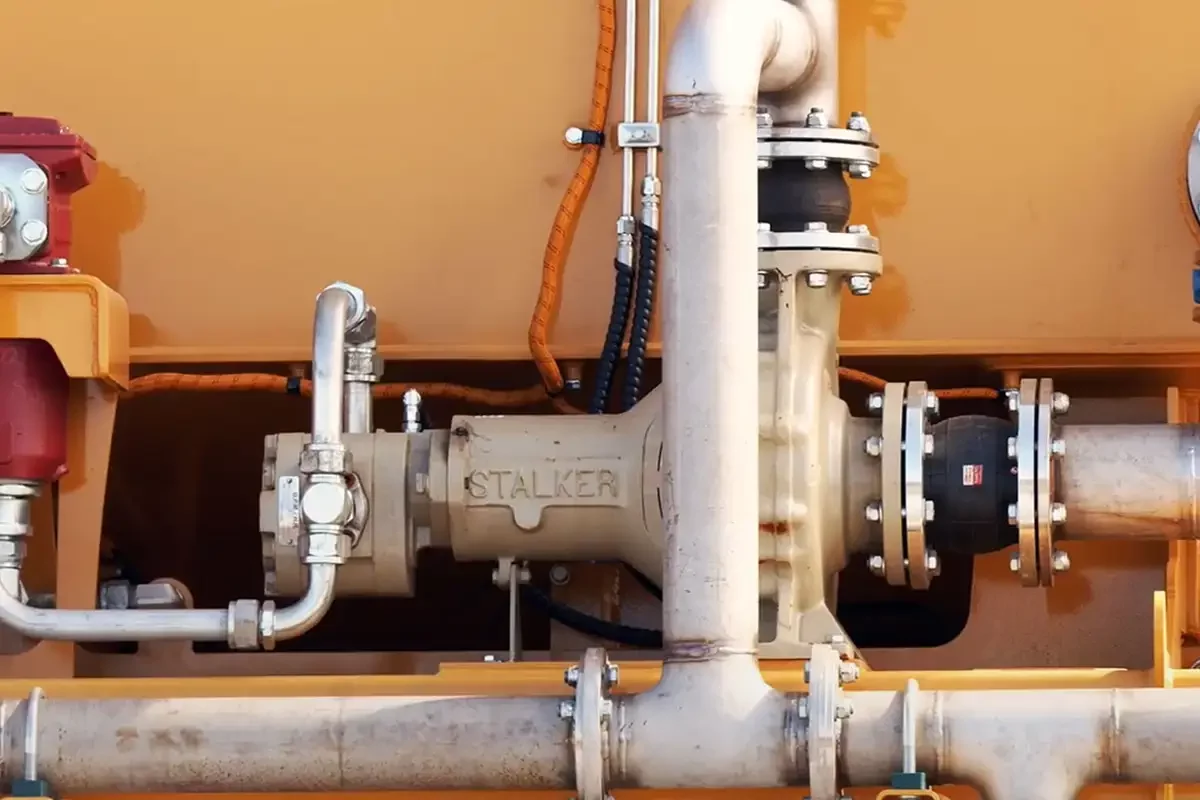 Stalker Pump Installed on Water Truck