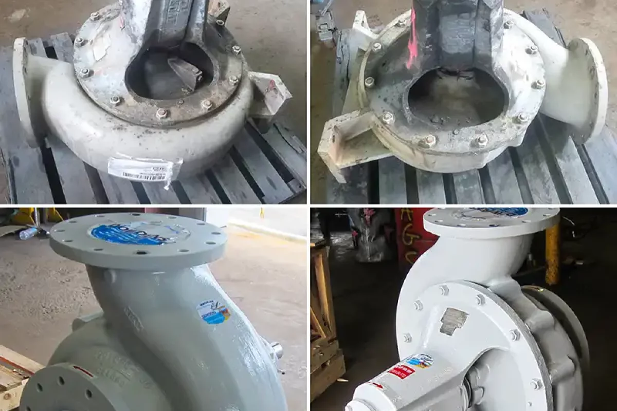 Hydro-Titan Pump Servicing Before & After Results