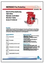 Bermad FP-400E-6X Electro-Pneumatically Operated Remote Controlled Monitor Valve