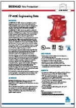 Bermad FP-400E Fire Protection Valve Engineering Data