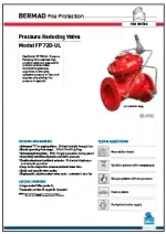 Bermad 720 Pressure Reducing Valve