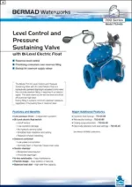 Bermad 753-65 Level Control and Pressure Sustaining Valve with Bi-Level Electric Float