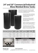 Clack 24 and 30 Inch Commercial Industrial Blow Moulded Brine Tanks Clack 24 and 30 Inch Commercial Industrial Blow Moulded Brine Tanks