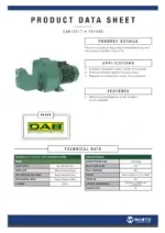 DAB 251T Self Priming Jet Pump Shallow Well Data Sheet