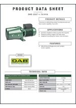 DAB 300T Self Priming Jet Pump Data Sheet