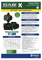 DAB JETCOM62NXT Jet Pump + NXT Pro Controller Data Sheet