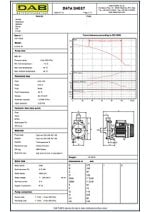 DAB K20-41M Centrifugal Single Impeller Pump Data Sheet