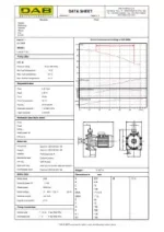 DAB K45-50T Centrifugal Twin Impeller Pump Data Sheet