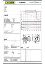 DAB K80-300T Centrifugal Twin Impeller Pump Data Sheet