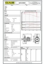 DAB K90-100T Centrifugal Twin Impeller Pump Data Sheet