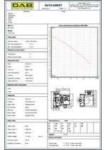 DAB VA35-130 Hot Water Circulator Pump Data Sheet