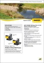 Davey Prime Jet Shallow & Deep Well Pumps