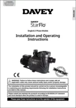Davey StarFlo Pool Pumps Installation & Operating Instructions
