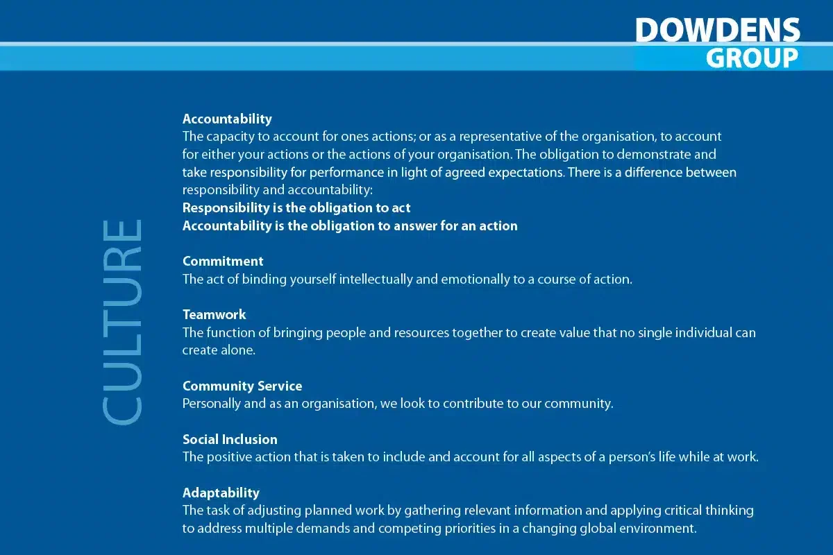 Dowdens Group Culture