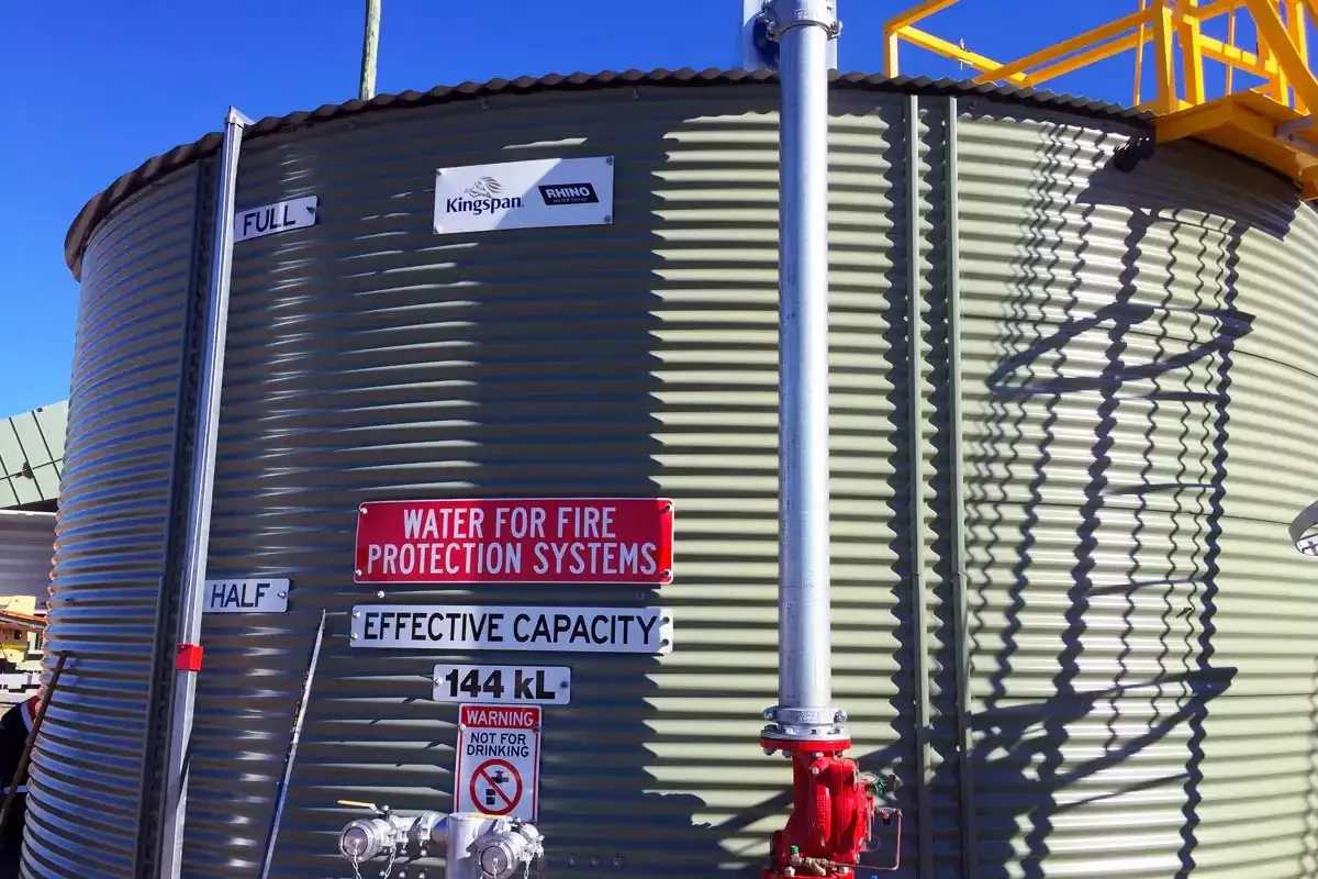 Fire Suppression Supply Tank