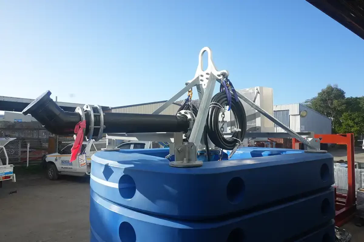 Floating Pontoon with Tsurumi Pump